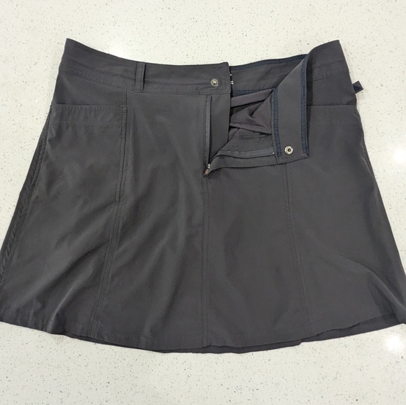 L.L.Bean Woman Dark Gray Performance Active Mini Skirt Skort Tennis Fitness 12 - Picture 8 of 12